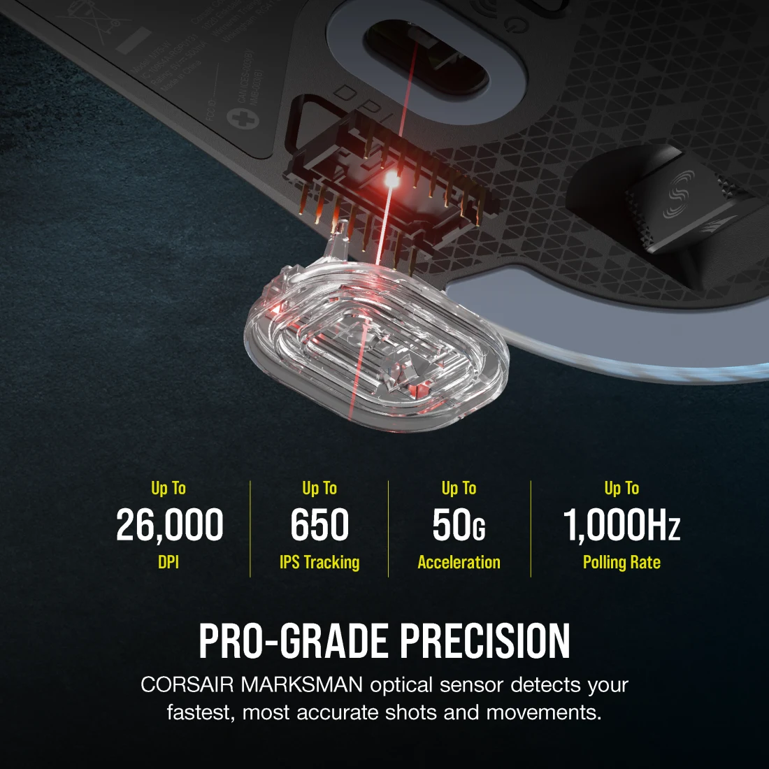 M75 WIRELESS Lightweight RGB Gaming Mouse, Black (CN)