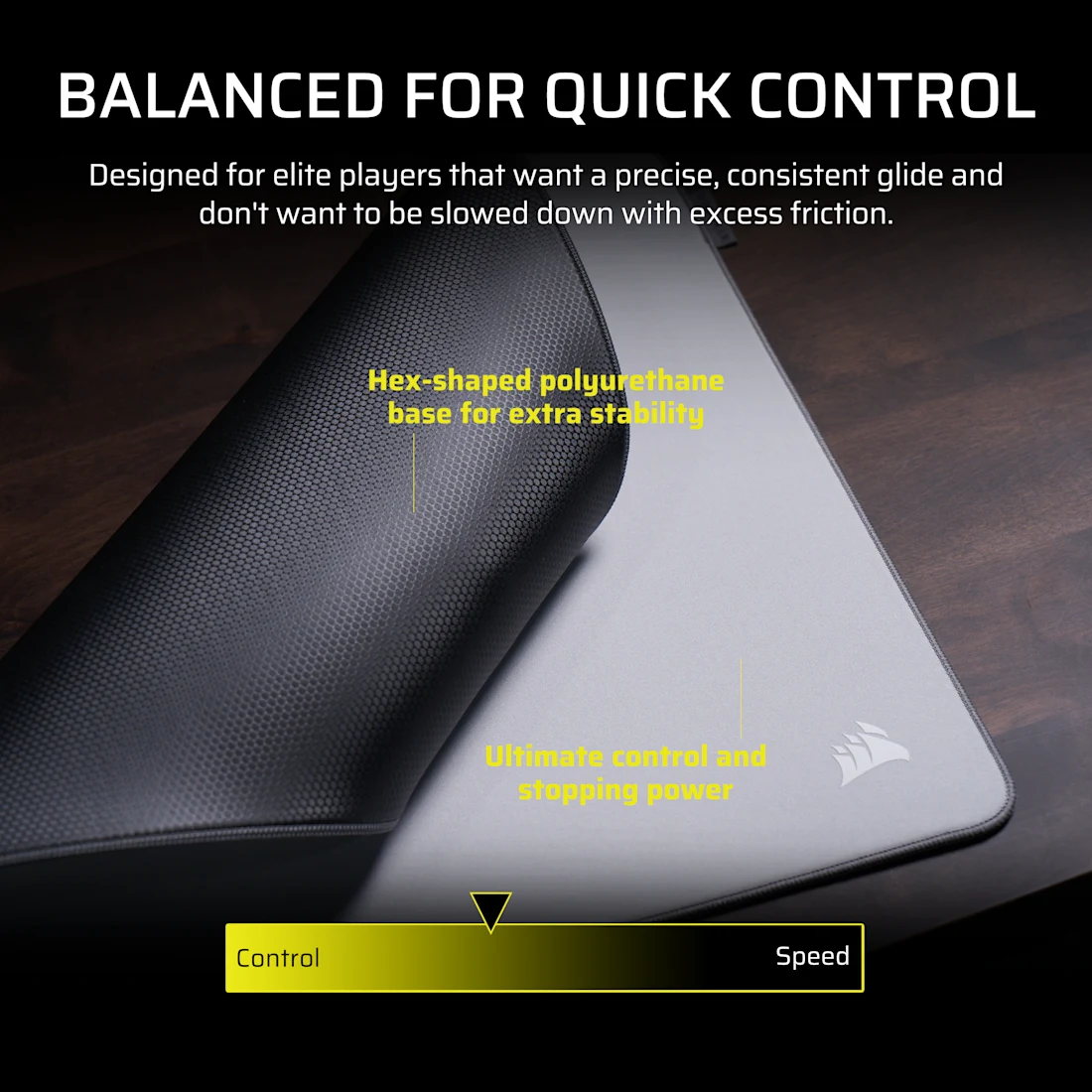 MM PRO Control Large Esports-Tuned Cloth Mouse Pad - Thumbnail 5