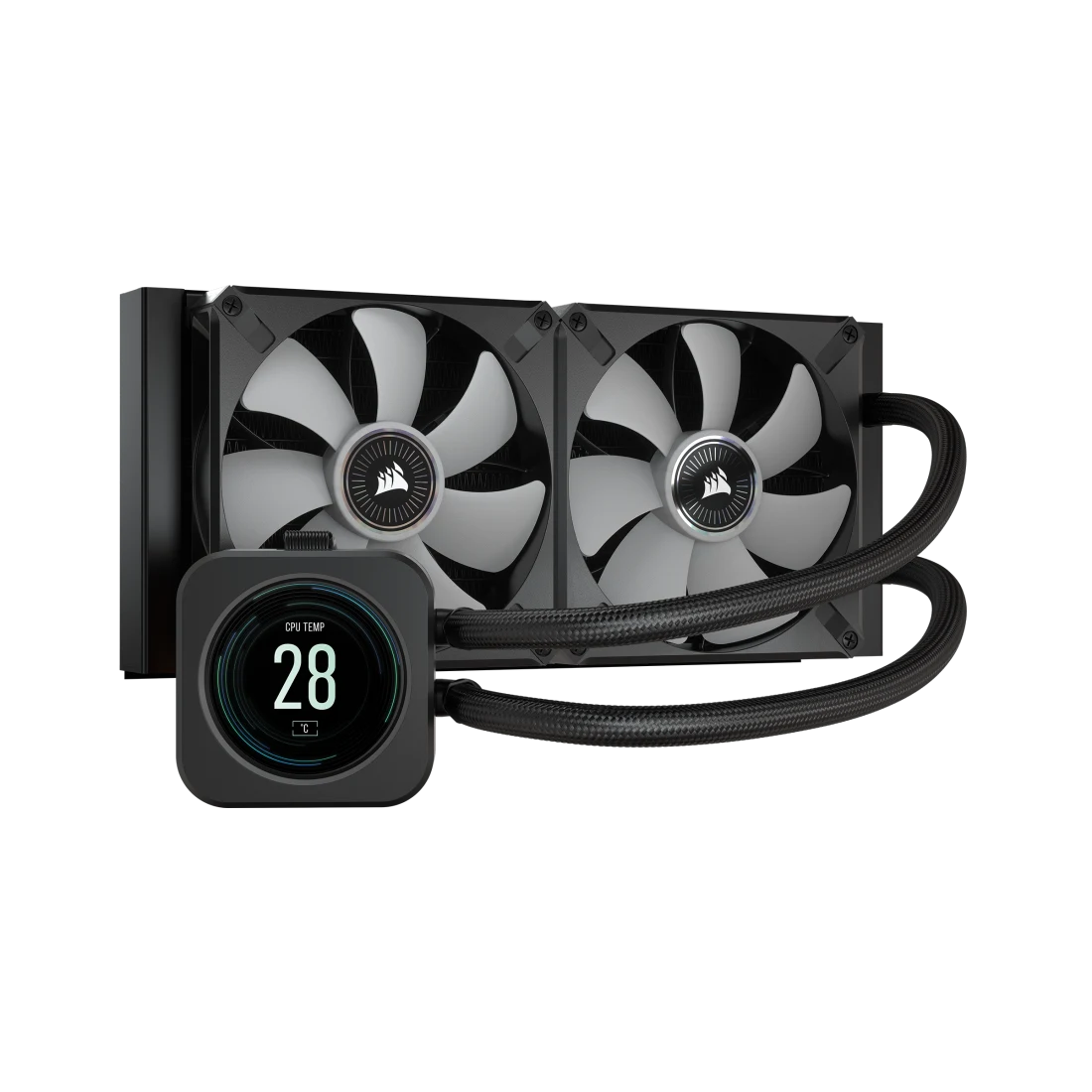 iCUE H100i ELITE LCD Display Liquid CPU Cooler