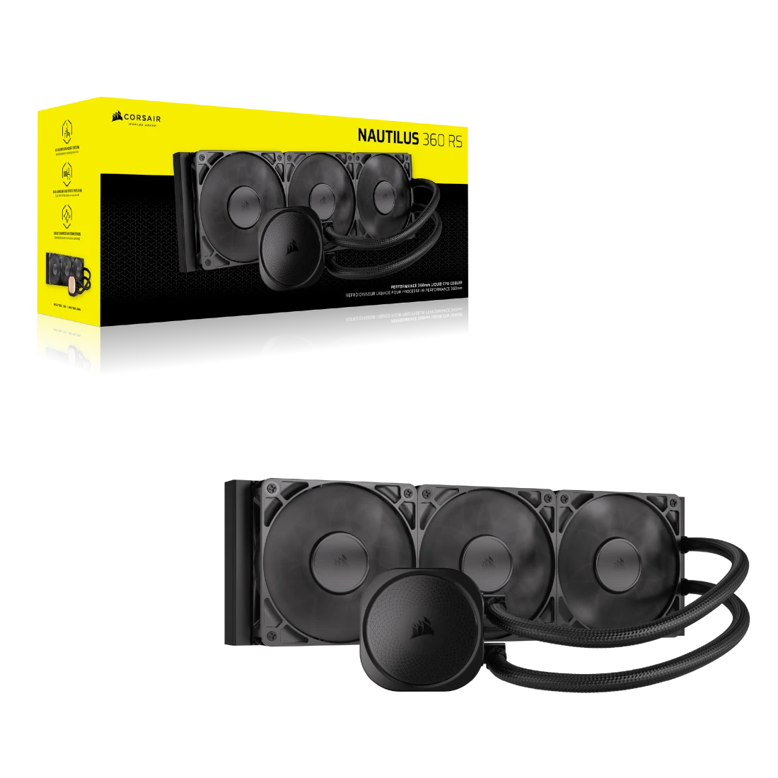 CORSAIR NAUTILUS RS 360mm AIO Liquid CPU Cooler - Thumbnail 3