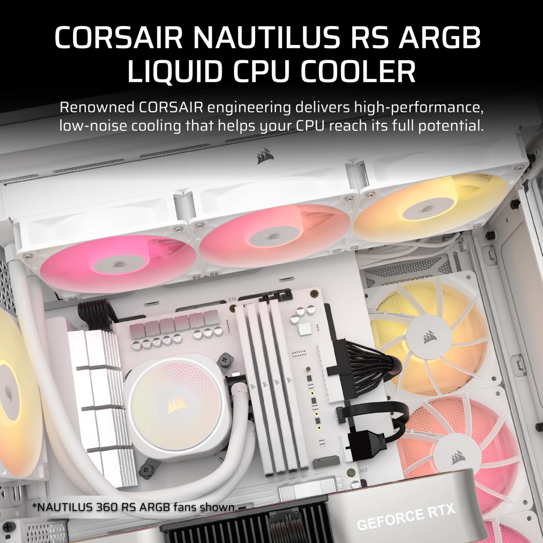 NAUTILUS 240 RS ARGB Liquid CPU Cooler - White