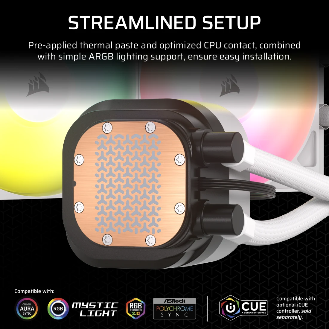 NAUTILUS 240 RS ARGB Liquid CPU Cooler - White