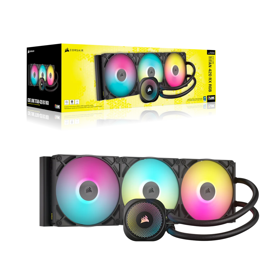 iCUE LINK TITAN 420 RX RGB AIO Liquid CPU Cooler