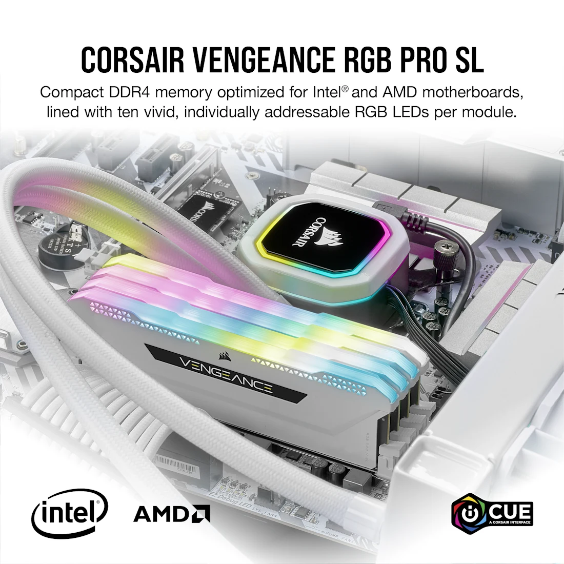 VENGEANCE RGB PRO SL 32GB DDR4 3200MHz C16 Memory Kit - Thumbnail 2