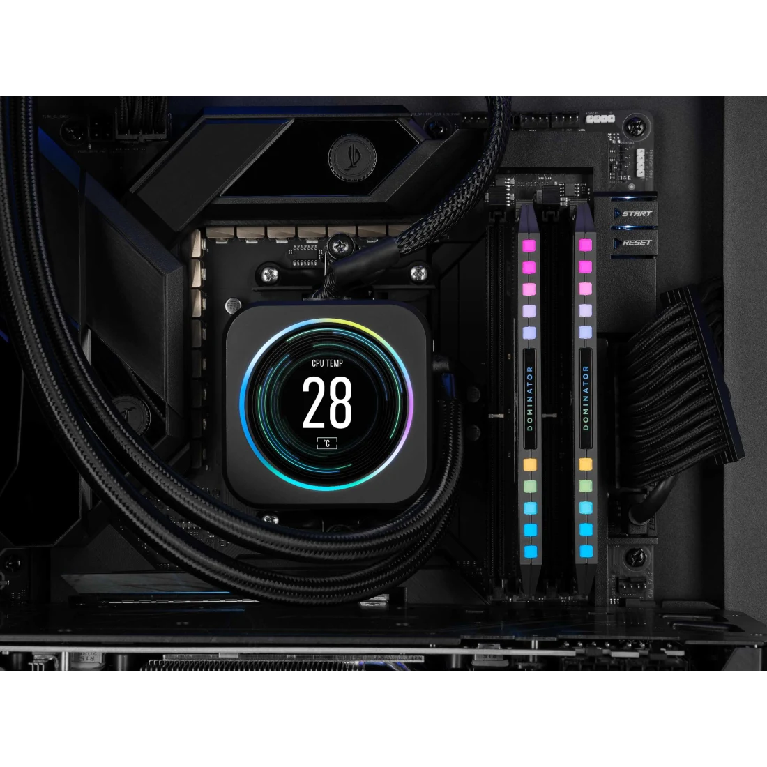 DOMINATOR® PLATINUM RGB 32GB (2x16GB) DDR5 DRAM 6000MT/s CL30 AMD EXPO & Intel XMP Memory Kit