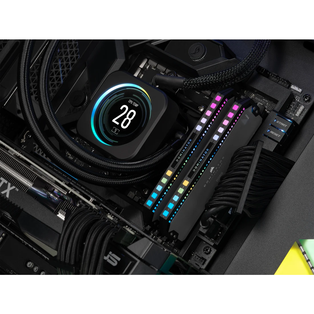 DOMINATOR® PLATINUM RGB 32GB (2x16GB) DDR5 DRAM 6000MT/s CL30 AMD EXPO & Intel XMP Memory Kit