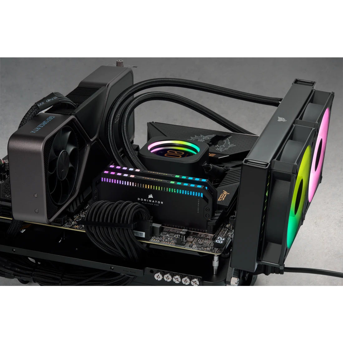 DOMINATOR® PLATINUM RGB 32GB (2x16GB) DDR5 DRAM 6000MT/s CL36 Memory Kit — Black