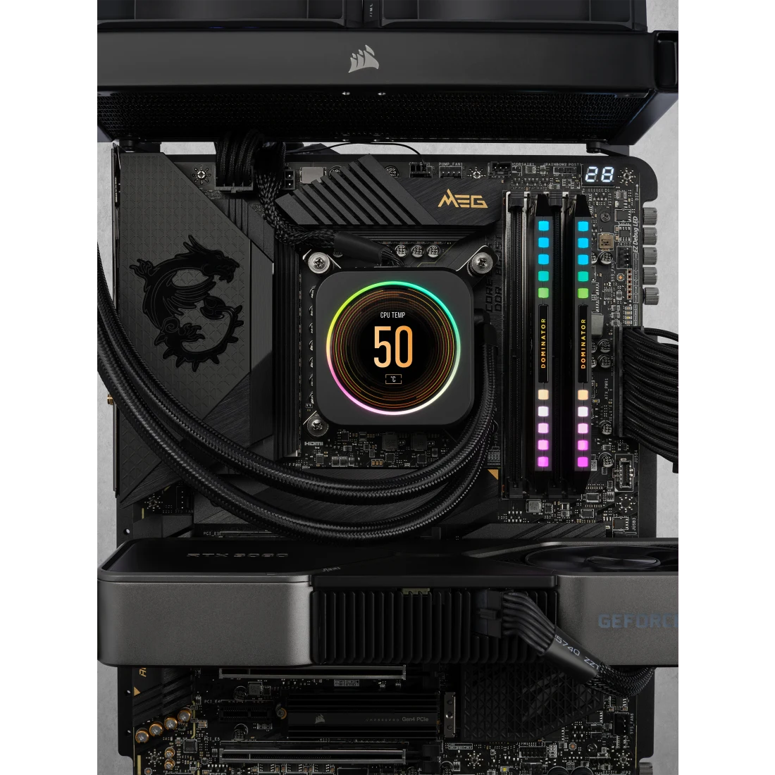 DOMINATOR® PLATINUM RGB 32GB (2x16GB) DDR5 DRAM 6000MT/s CL36 Memory Kit — Black