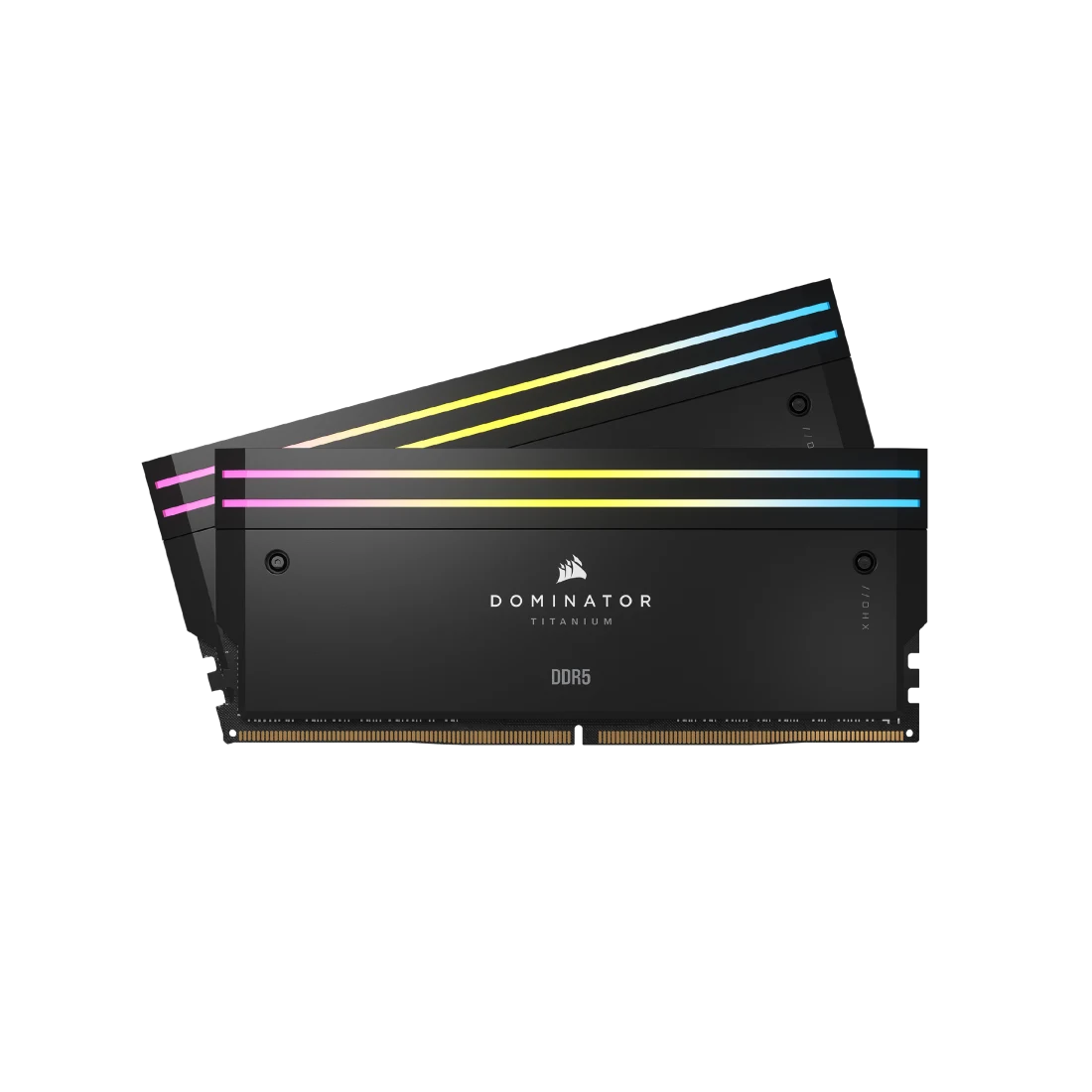 DOMINATOR® TITANIUM RGB 64GB (2x32GB) DDR5 DRAM 6000MT/s CL30 Intel XMP Memory Kit — Black