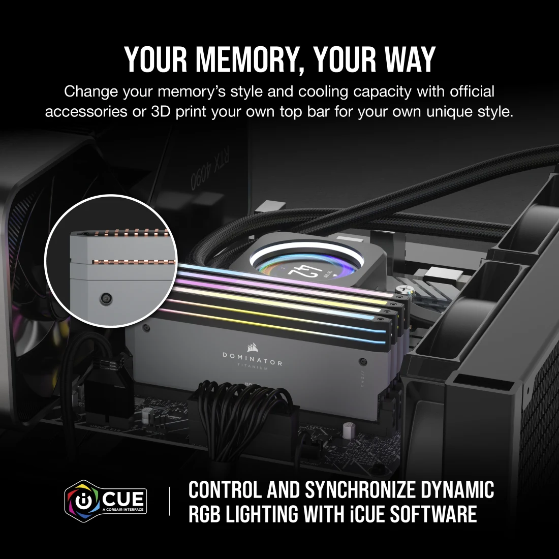 DOMINATOR TITANIUM RGB DDR5 6000MT/s CL30 Memory Kit - Thumbnail 2
