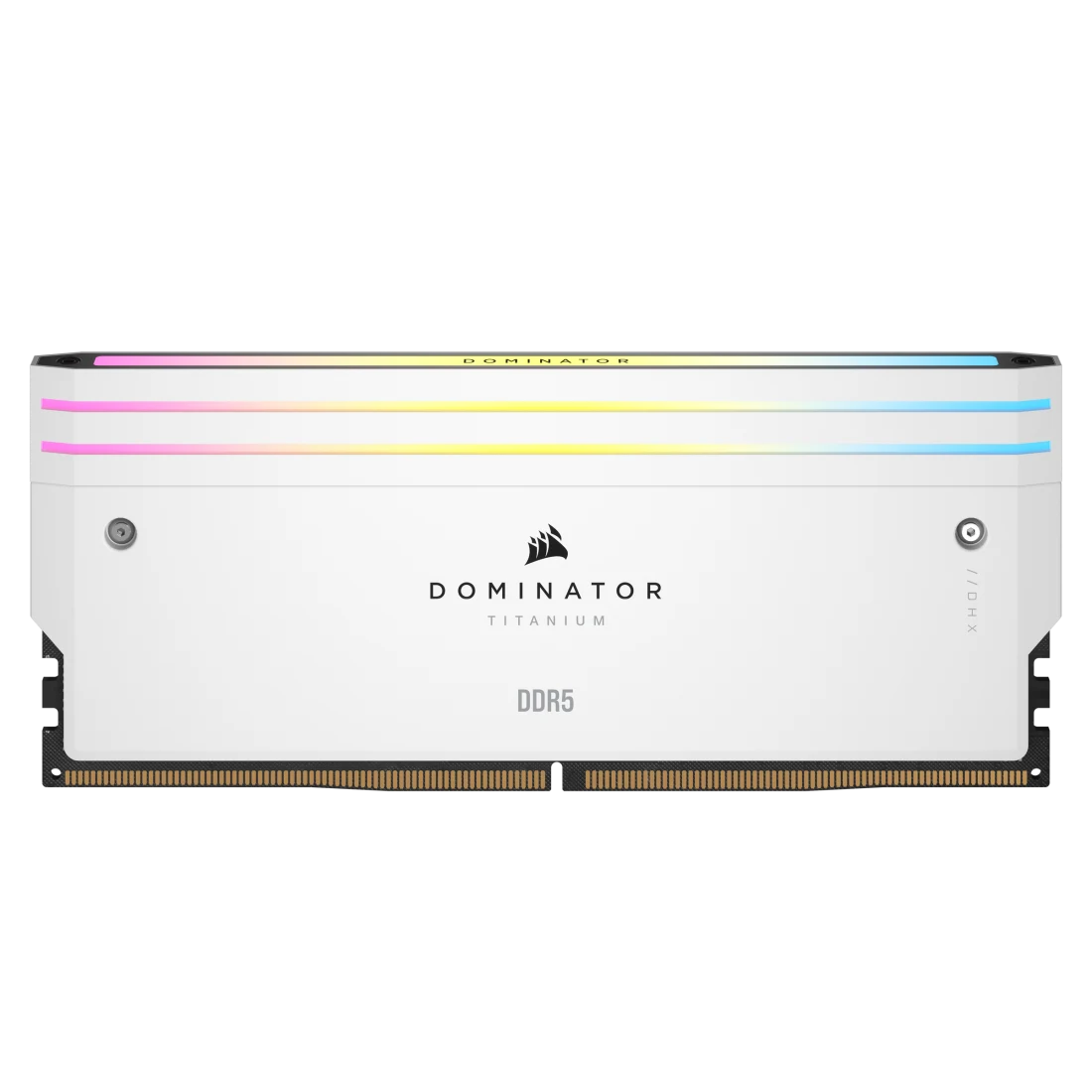 DOMINATOR TITANIUM RGB 32GB (2x16GB) DDR5 DRAM 6000MT/s CL30 Intel XMP Memory Kit — White
