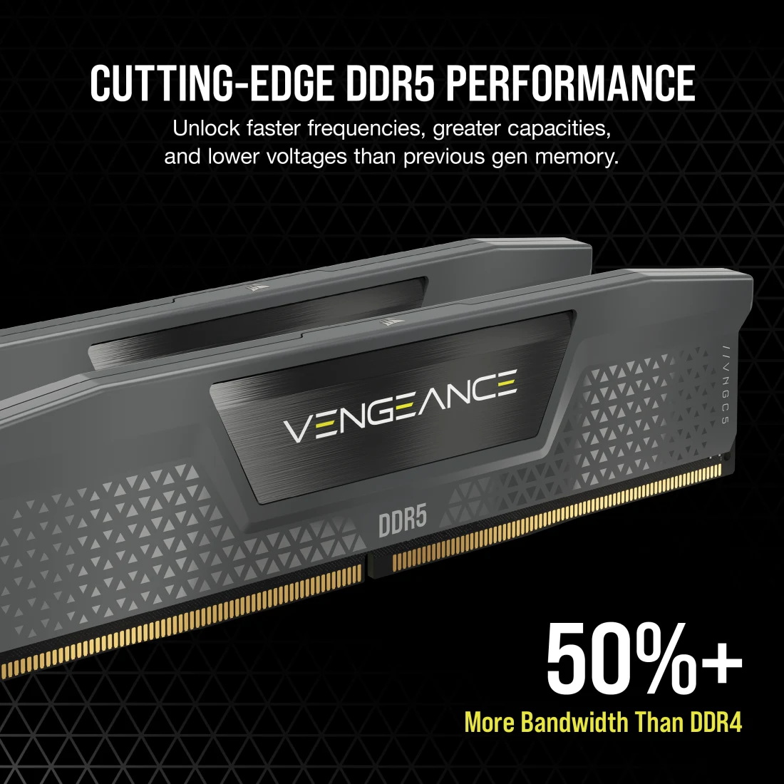 VENGEANCE® 16GB (1x16GB) DDR5 DRAM 6000MT/s CL36 AMD EXPO & Intel XMP Memory Kit