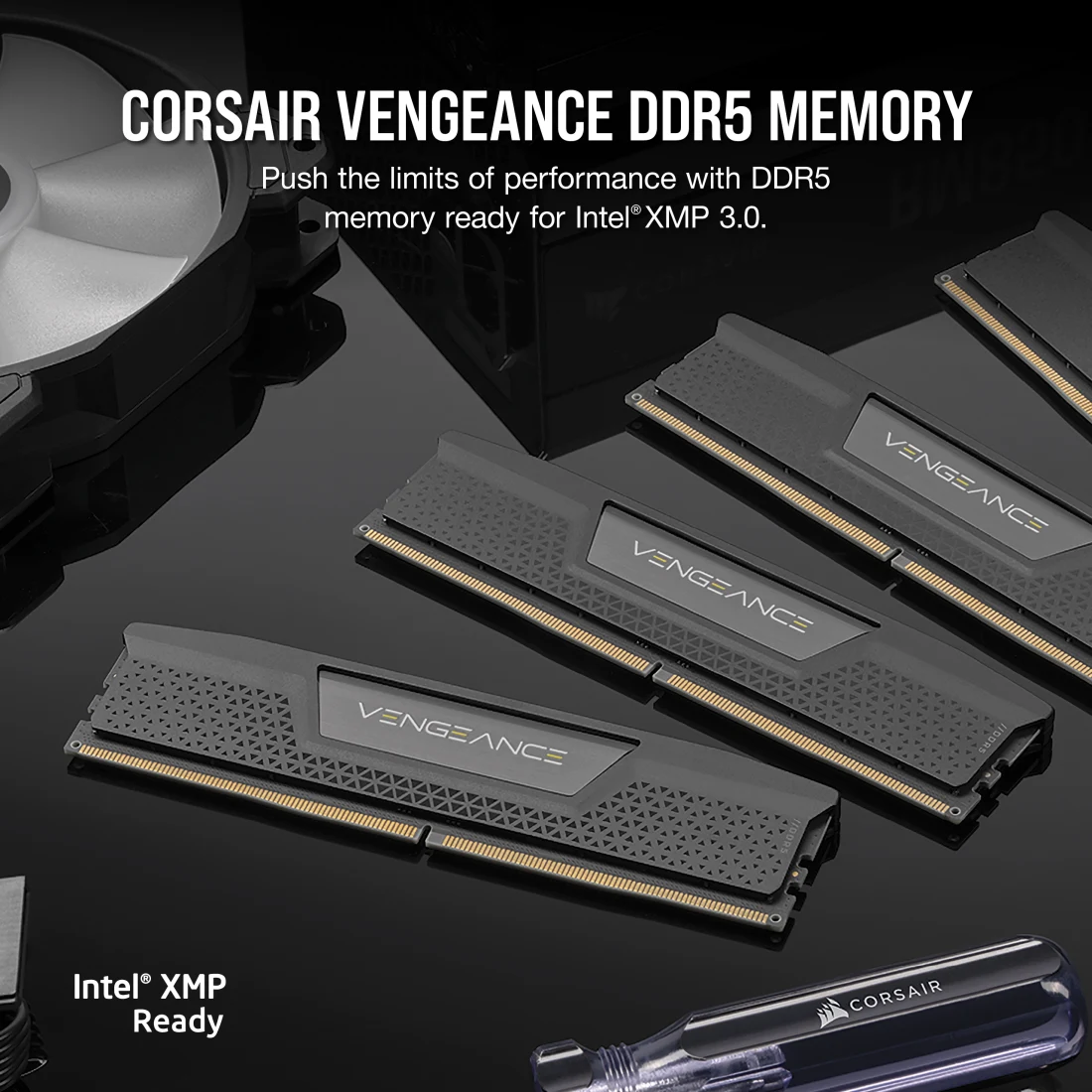 VENGEANCE® 128GB (4x32GB) DDR5 DRAM 5600MT/S CL40 Memory Kit — Black