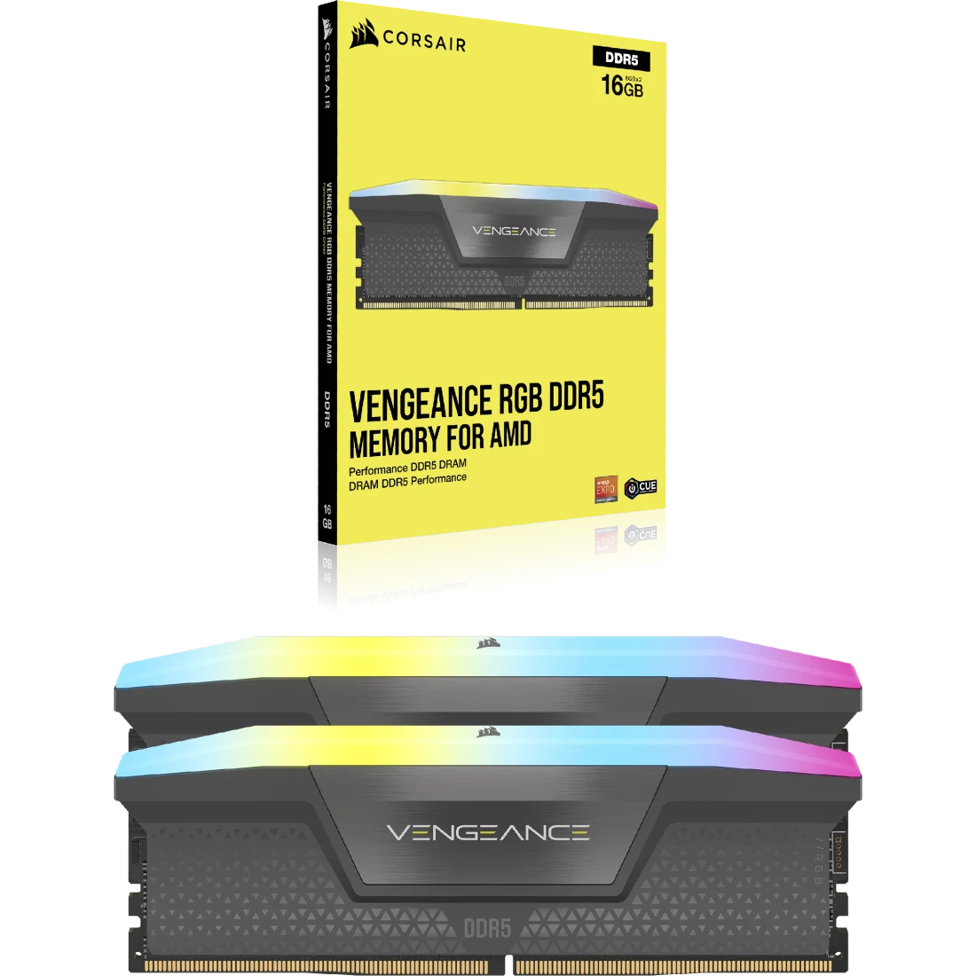 Corsair VENGEANCE RGB DDR5 64GB (2x32GB) 6000MT/s CL40 Memory Kit - Thumbnail 2
