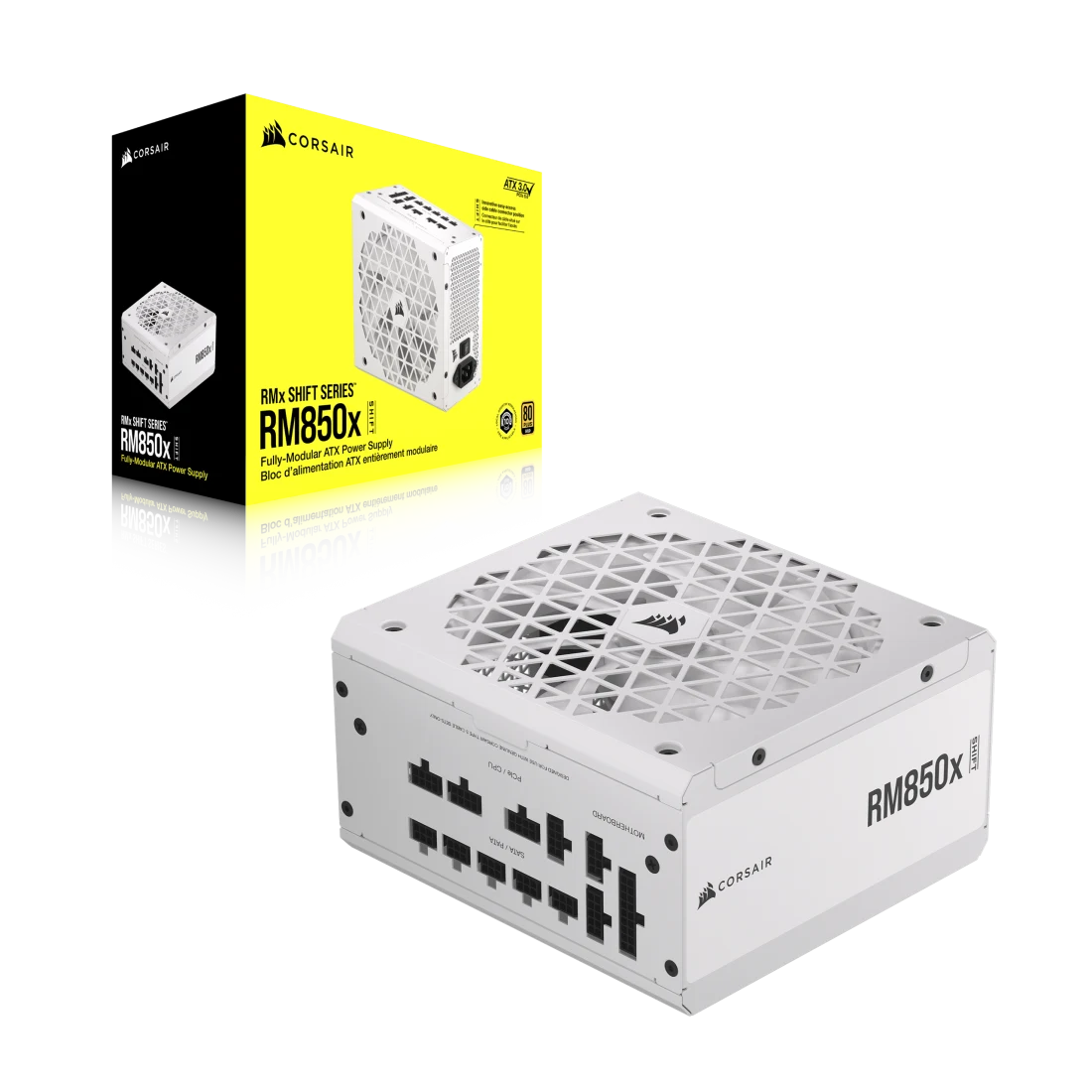 RM850x SHIFT 80 PLUS Gold Fully Modular ATX Power Supply - White