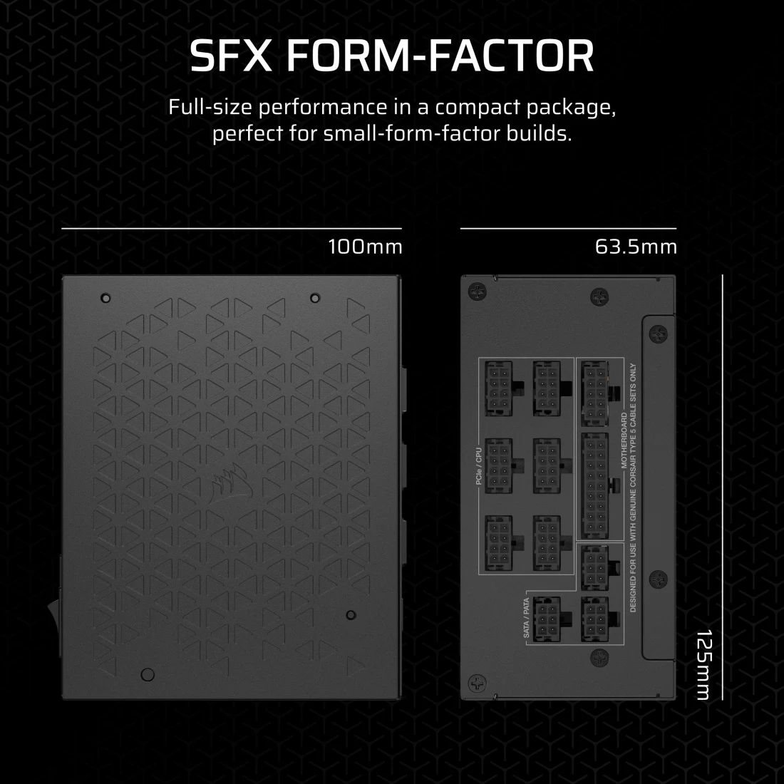 SF Series SF1000 Fully Modular 80 PLUS Platinum SFX Power Supply (IN)