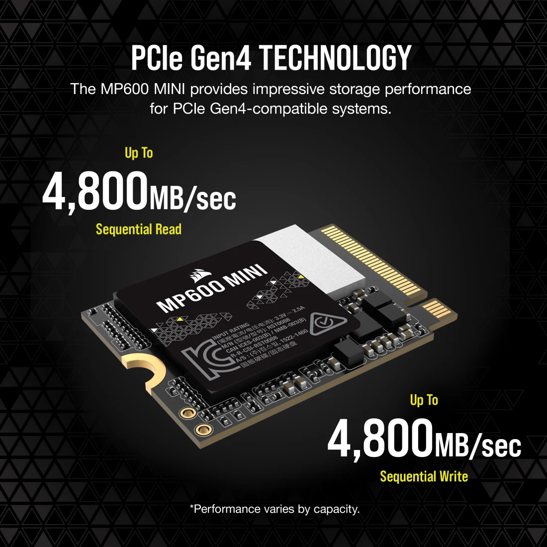 Unidad SSD Interno M.2 Corsair MP600 Mini