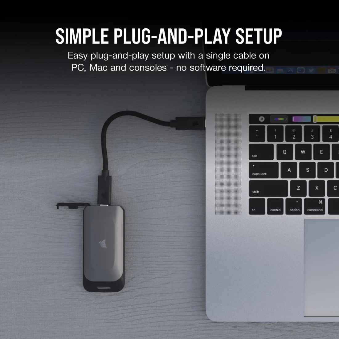 Unidad SSD Externo Corsair 1TB EX100
