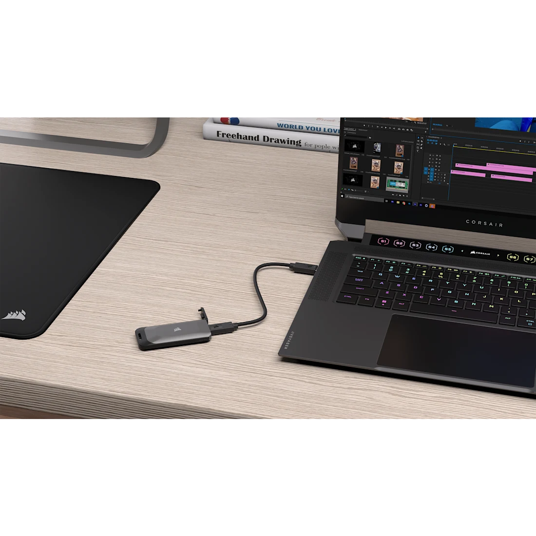 Unidad SSD Externo Corsair 1TB EX100