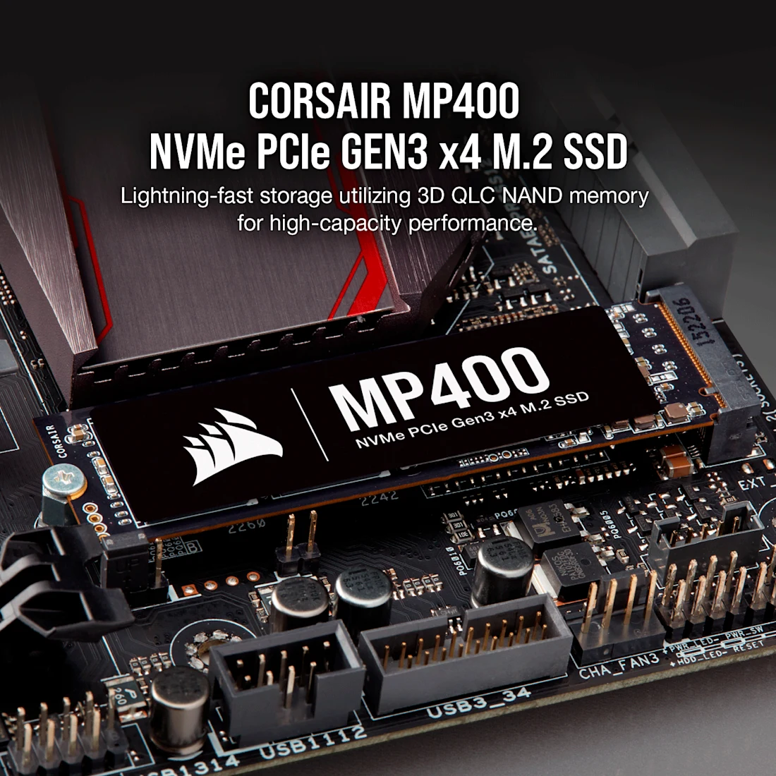 Corsair MP400 4TB NVMe PCIe M.2 SSD - Thumbnail 2