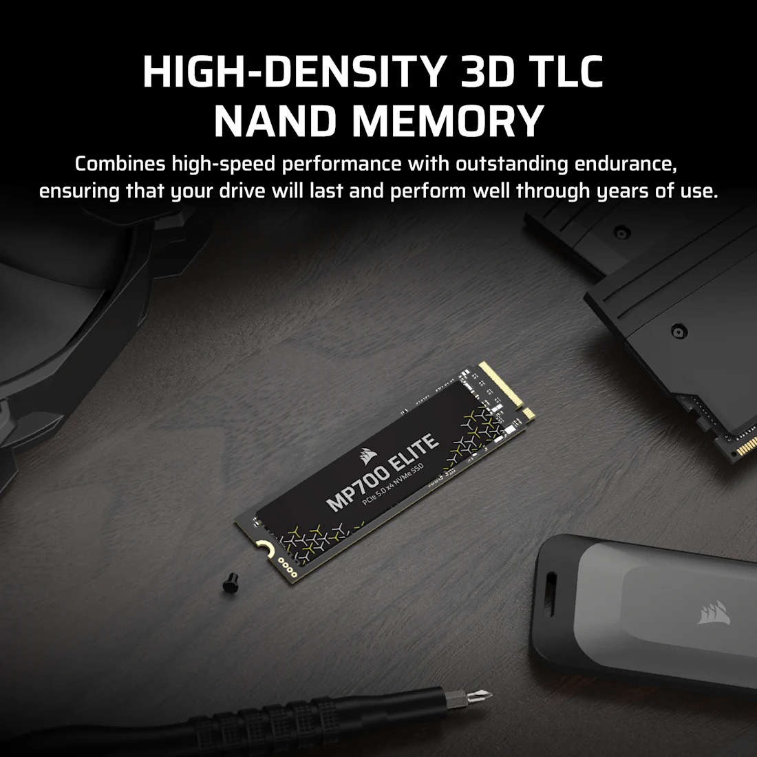 MP700 ELITE 1TB PCIe 5.0 (Gen 5) x4 NVMe M.2 SSD