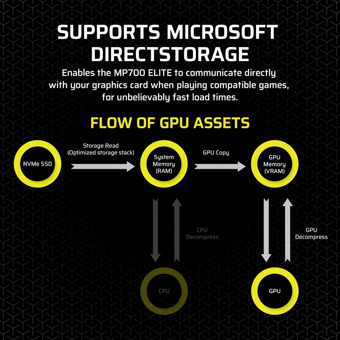 MP700 ELITE 1TB PCIe 5.0 (Gen 5) x4 NVMe M.2 SSD