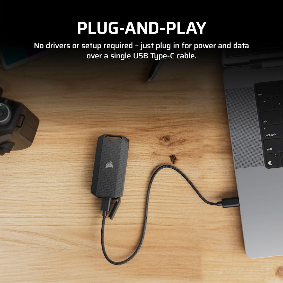 Corsair EX400U SURVIVOR 4TB USB4 External SSD - Thumbnail 2