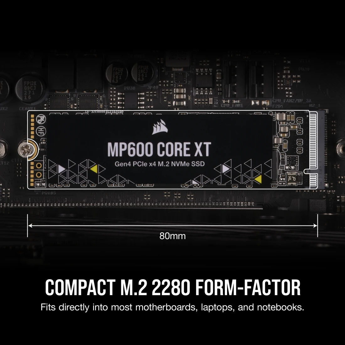 CORSAIR MP600 CORE XT 1TB PCIe 4.0 NVMe M.2 SSD - Thumbnail 3