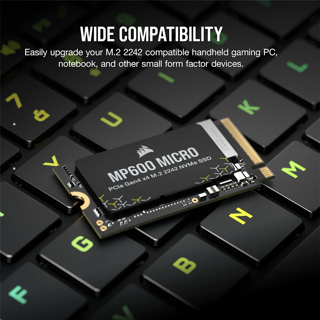 MP600 MICRO 1TB PCIe 4.0 NVMe M.2 2242 SSD - Thumbnail 5