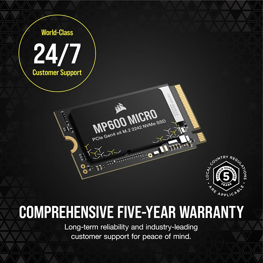 MP600 MICRO 1TB PCIe 4.0 (Gen4) x4 NVMe M.2 2242 SSD