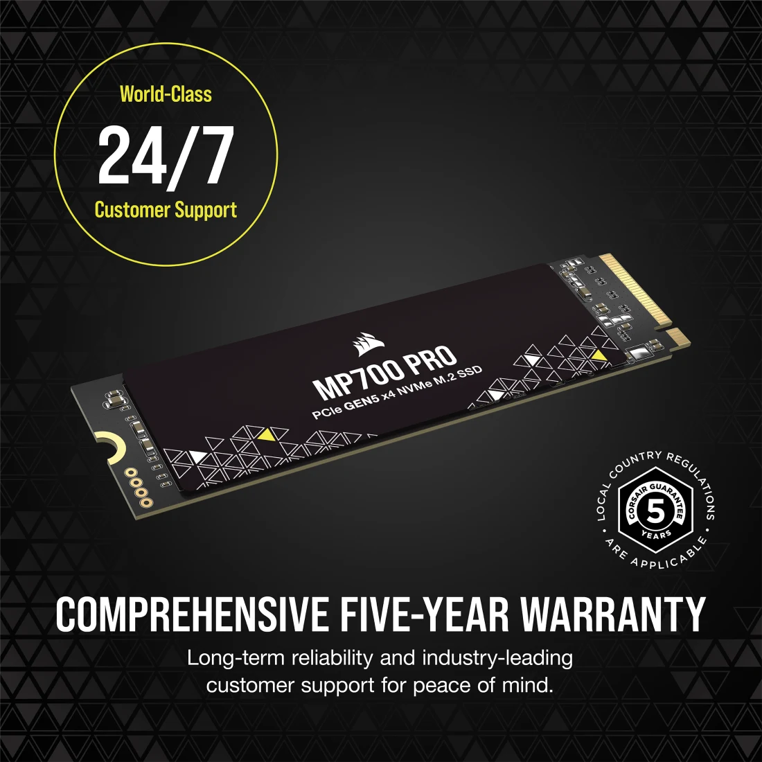 Corsair MP700 PRO 4TB PCIe Gen5 x4 NVMe 2.0 M.2 SSD