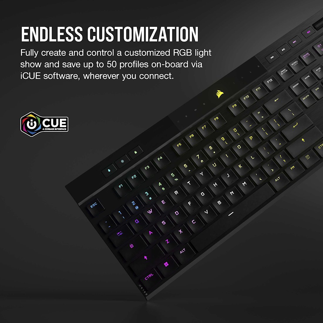 Corsair K100 Air Wireless Keyboard - Thumbnail 2