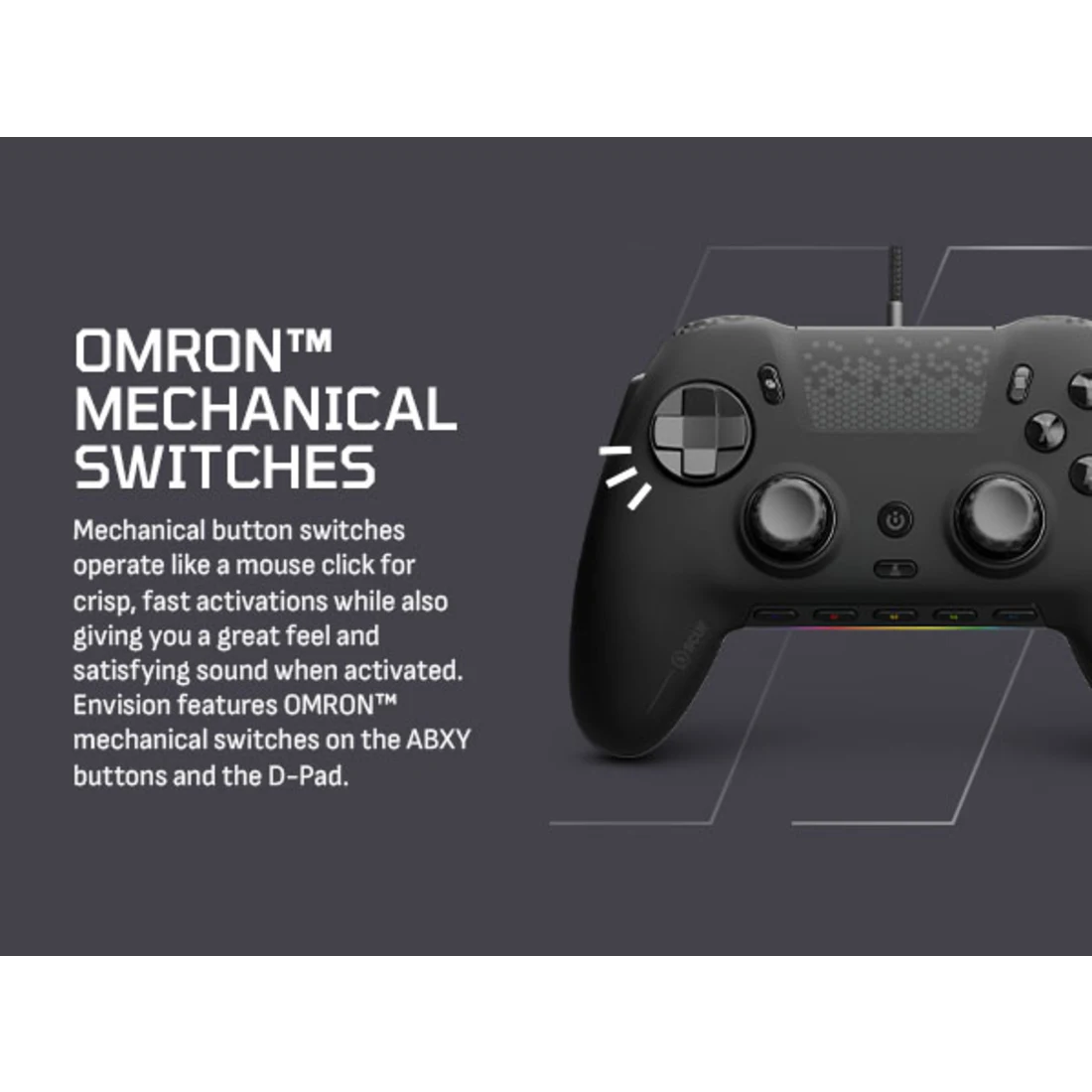 SCUF ENVISION Wired Gaming Controller for PC – Black (Revival Series)