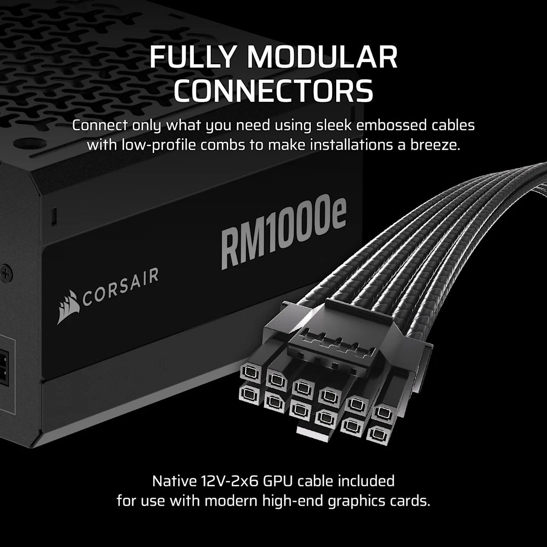 RMe Series RM1000e Fully Modular Low-Noise ATX Power Supply