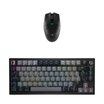 2PC Wireless Gaming Bundle - K65Plus Keyboard and Katar Pro Gaming Mouse