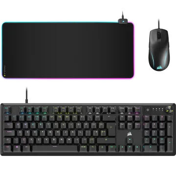 Corsair RGB Gaming Collection - K70 Core Keyboard, M75 Wired Gaming Mouse, and MM700 RGB Mousepad