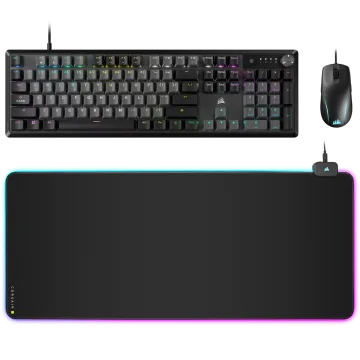 Corsair RGB Collection - K70 Core Keyboard, M75 Wired Gaming Mouse, and MM700 RGB Mousepad
