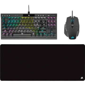 K70 TKL Keyboard + M65 WIRED Mouse + MM350 PRO Mouse Pad