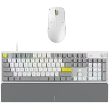 Corsair White Gaming Bundle - M75 Air Wireless Mouse and K70 Core Keyboard