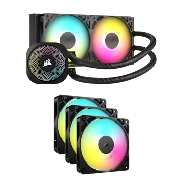 Nautilus 240 RGB CPU Cooler And RS120 RGB Triple Fan Bundle