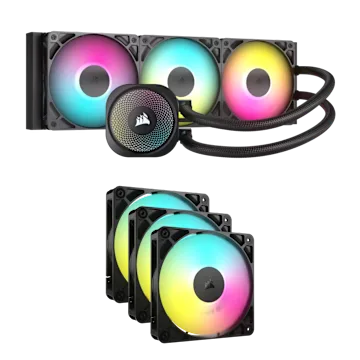 Nautilus 360 RGB CPU Cooler and RS120 RGB Triple Fan Bundle