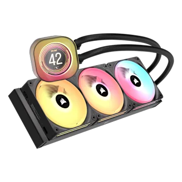 iCUE LINK TITAN 360 QX LCD Liquid CPU Cooler Combo