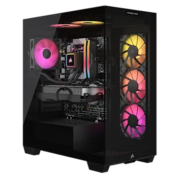 VENGEANCE i7400 Gaming PC: Intel Core i5-13600KF, GeForce RTX 4070, 32GB DDR5, 1TB M.2 SSD, Win11 Home