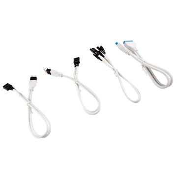 Premium Sleeved Front Panel Extension Kit 30cm — White