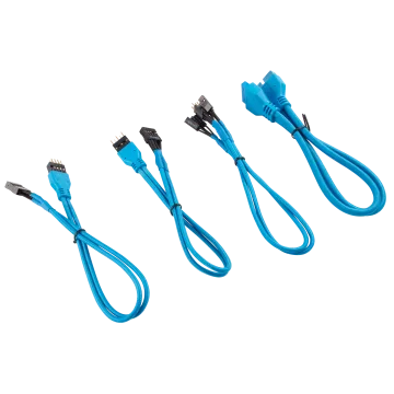 Premium Sleeved Front Panel Extension Kit 30cm — Blue