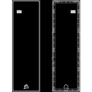iCUE 5000T Front Airflow Panel, Black