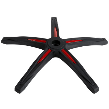 T1 RACE 5-Point Base, Black with Red Trim