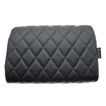 T1 RACE Lumbar Cushion, Black with Blue Stitching