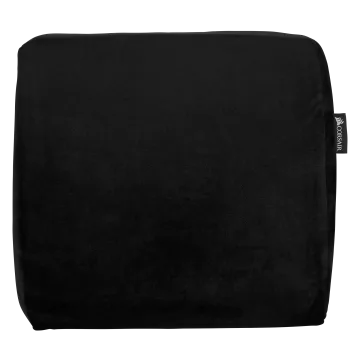 CORSAIR T3 RUSH Memory Foam Lumbar Cushion, Soft Fabric with Black Stitching, Black