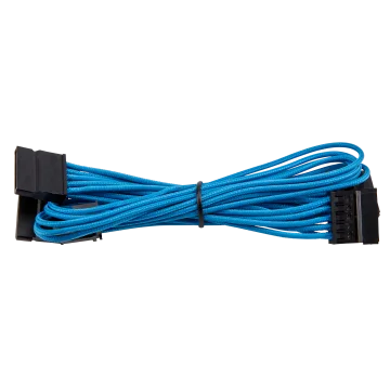 Premium Individually Sleeved SATA Cable, Type 4 (Generation 3) - Blue